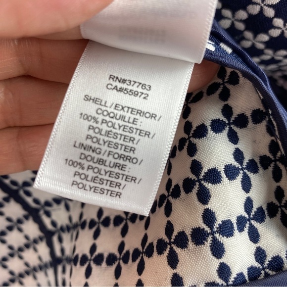 LAUNDRY by Shelli Segal Black White Mosaic Pattern Blazer Jacket Size 6 - Picture 10 of 11